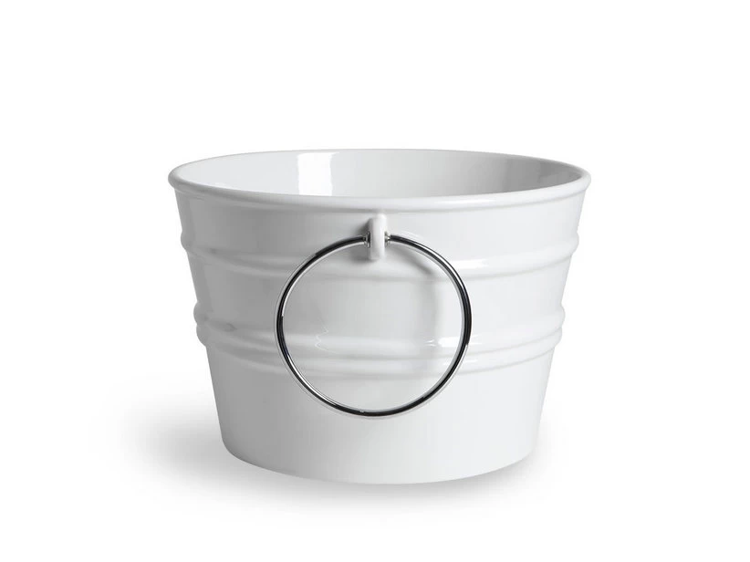 Lavabo Sospeso/Appoggio Bacile Cm.Ø46,5 H30 Con Anelli In Ceramica Lucido Bianco 3 Lavabo Sospeso/Appoggio Bacile Cm.Ø46,5 H30 Con Anelli In Ceramica Lucido Bianco