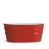 Lavabo Sospeso/Appoggio Tinozza 60X40Xh25 In Ceramica Lucido Rosso