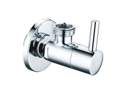 Rubinetto Sottolavabo Design Tondo Cromo