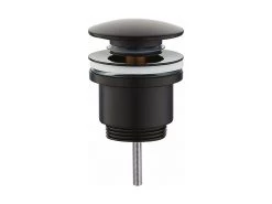 Piletta Lavabo Click Clack Universale Tonda Nero Opaco