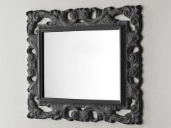 Specchio Bagno Barocco 94X75 Grigio Antracite