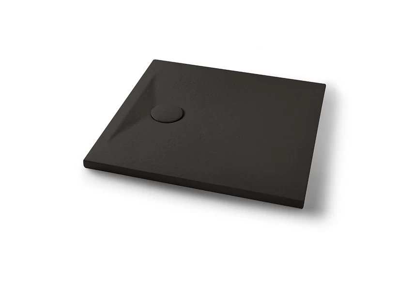 Piatto Doccia Appia Quadrato 80x80 In Ceramica Effetto Pietra Grafite Opaco 3 Piatto Doccia Appia Quadrato 80x80 In Ceramica Effetto Pietra Grafite Opaco