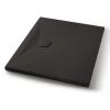 Piatto Doccia Appia Rettangolare 90x70 In Ceramica Effetto Pietra Grafite Opaco