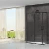 Box Doccia Arek 80x120x80 H190 Porte Scorrevoli E Lato Fisso Cristallo 6 Mm Trasparente Serigrafato Nero Opaco 2 Box Doccia Arek 80x120x80 H190 Porte Scorrevoli E Lato Fisso Cristallo 6 Mm Trasparente Serigrafato Nero Opaco -Arredamento Per La Casa arek porta porta fisso nero opaco 4