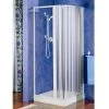 Box Doccia Angolare Hobby 90x90 H184 Anta Scorrevole 3 Mm Pvc Bianco Opaco -Arredamento Per La Casa box doccia hobby 90 riducibile
