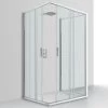 Box Doccia Nice 80x80x80 H195 2 Porte Scorrevoli E Lato Fisso Cristallo 6 Mm Trasparente Cromo 2 Box Doccia Nice 80x80x80 H195 2 Porte Scorrevoli E Lato Fisso Cristallo 6 Mm Trasparente Cromo -Arredamento Per La Casa box doccia nice trasparente porta fisso fisso 3 lati 3
