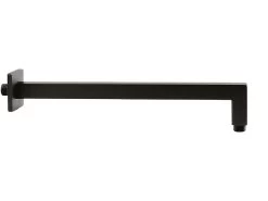 Braccio Doccia Low 35 Cm Quadrato Nero Opaco