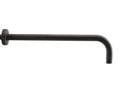 Braccio Doccia Low 35 Cm Tondo Nero Opaco