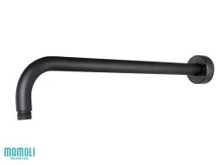 Braccio Doccia Pico 30 Cm Tondo Nero Opaco