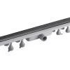 Canalina Raso-Doccia ABS/Inox 600 Mm Nero Opaco