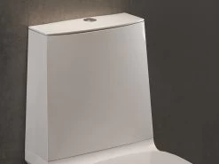 Cassetta Per Wc Monoblocco Berlino Con Attacco Acqua Basso In Ceramica Bianco