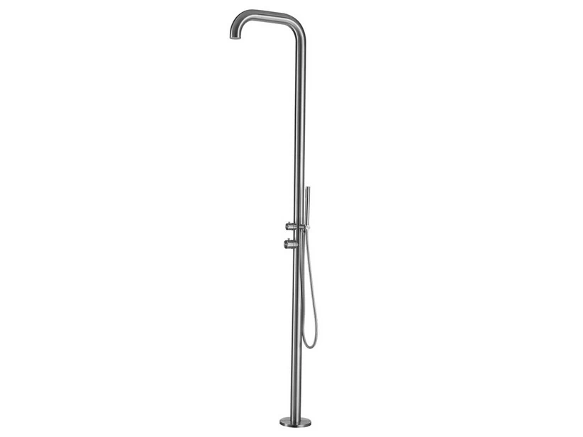 Colonna Doccia Chia In Acciaio Inox Satinato 3 Colonna Doccia Chia In Acciaio Inox Satinato