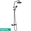 Colonna Doccia Hansgrohe® Vernis Blend Con Miscelatore Termostatico E Soffione Ø200 Tondo Nero -Arredamento Per La Casa colonna doccia hansgrohe vernis blend con miscelatore termostatico e soffione 200 tondo nero 67841