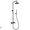 Colonna Doccia Pico Con Miscelatore Termostatico E Soffione Tondo Nero Opaco 2 Colonna Doccia Pico Con Miscelatore Termostatico E Soffione Tondo Nero Opaco -Arredamento Per La Casa colonna doccia pico con miscelatore termostatico e soffione tondo nero opaco
