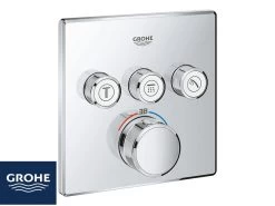 Miscelatore Per Doccia Incasso Grohe Smartcontrol Cube Termostatico Con Deviatore 3 Vie Cromo
