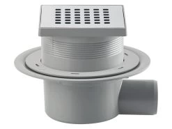 Kit Pozzetto Doccia Knox Con Griglia Metallo Cromo