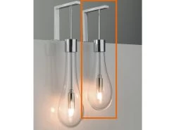 Lampada Goccia Led Vetro Soffiato Corto