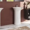 Lavabo Freestanding Berlino Con Foro Miscelatore Bianco