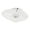 Lavabo Da Appoggio Menphis 61X49 In Resina Opaco Bianco Carrara -Arredamento Per La Casa lavabo memphis bianco