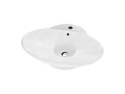Lavabo Da Appoggio Menphis 61X49 In Resina Opaco Bianco Carrara