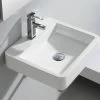 Lavabo Sospeso Somahoz 45X42 H10 In Ceramica Lucido Bianco 2 Lavabo Sospeso Somahoz 45X42 H10 In Ceramica Lucido Bianco -Arredamento Per La Casa lavabo somahoz