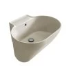 Lavabo Lavatoio Sospeso/Appoggio Tino 60X50Xh.30 In Ceramica Opaco Matera