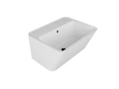 Lavabo Sospeso/Appoggio Wynn 50X40Xh.25 In Ceramica Opaco Bianco