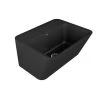 Lavabo Sospeso/Appoggio Wynn 50X40Xh.25 In Ceramica Opaco Nero 1 Lavabo Sospeso/Appoggio Wynn 50X40Xh.25 In Ceramica Opaco Nero -Arredamento Per La Casa lavabo wynn 50x40 nero matt frontale