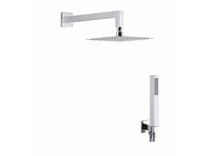 Kit Doccia Soffione Mel Inox Quadrato Con Duplex 3 Kit Doccia Soffione Mel Inox Quadrato Con Duplex