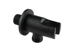 Presa Acqua Mel Duplex Tondo Nero Opaco