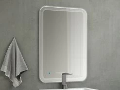 Specchio Bagno Olas Led 60X90 Filolucido Righe Con Touch