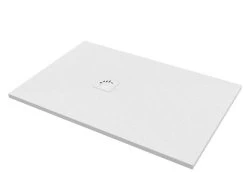 Piatto Doccia Rettangolare Crypto 70x140 H2,5 Cm In Resina Bianco
