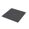 Piatto Doccia Quadrato Crypto 80x80 H2,5 Cm In Resina Grafite