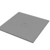 Piatto Doccia Quadrato Crypto 100x100 H2,5 Cm In Resina Grigio -Arredamento Per La Casa piatto doccia crypto grigio opaco quadrato 100x100 1