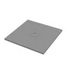 Piatto Doccia Quadrato Crypto 80x80 H2,5 Cm In Resina Grigio -Arredamento Per La Casa piatto doccia crypto grigio opaco quadrato 80x80 1