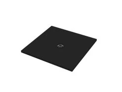 Piatto Doccia Quadrato Crypto 80x80 H2,5 Cm In Resina Nero