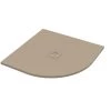 Piatto Doccia Semicircolare Crypto 90x90 H2,5 Cm In Resina Sabbia