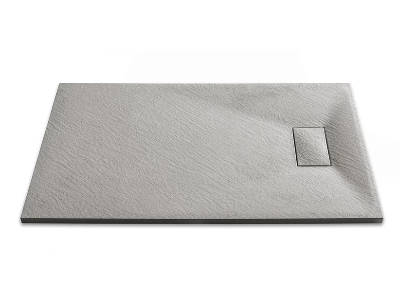 Piatto Doccia Stone 80X100 H2,6 In Resina Grigio Cemento 3 Piatto Doccia Stone 80X100 H2,6 In Resina Grigio Cemento