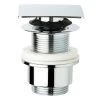 Piletta Lavabo Click Clack Quadrata H90mm Senza Troppo Pieno Cromo -Arredamento Per La Casa piletta click quadra h90 s tp 20cromo