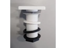 Piletta + Copripiletta Per Lavabi Topsy Unitop Hpl Scarico Libero