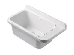 Pilozzo Lavanderia Interno/Esterno Incasso 59X34 Polipropilene Opaco Bianco