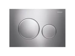 Placca Wc Geberit Sigma20 2 Pulsanti Cromo/Satinato/Cromo