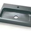 Lavabo Appoggio/Incasso Ponza 60 Grigio Carnico In Resina Opaco Grigio Carnico