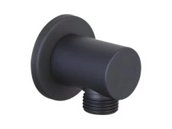 Presa Acqua Low 1/2 Tonda Nero Opaco