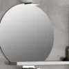 Specchio Bagno Filo Lucido Tonda Segata Cm. 75X67,5