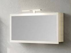 Specchio Bagno Qubo 100 Contenitore Bianco-Matrix
