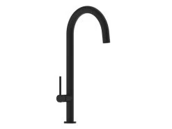 Miscelatore Per Cucina Verona Con Bocca Girevole Nero Opaco