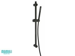 Saliscendi Doccia Pico Con Doccetta Monogetto Nero Opaco