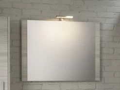 Specchio Bagno Smile Cm. 89X60 Larice Grigio