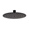 Soffione Doccia Low Ø20 Cm Acciaio Inox Tondo Nero Opaco -Arredamento Per La Casa soffione doccia low 20 cm acciaio inox tondo nero opaco